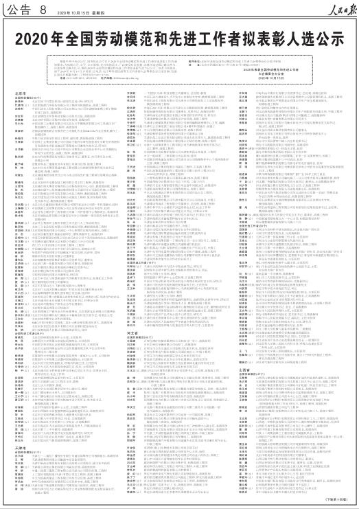 最高荣誉获得者名单,最高荣誉奖
