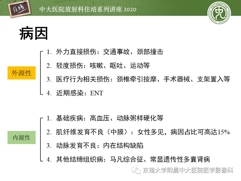 颈动脉夹层的超声表现及漏诊分析,动脉夹层与夹层动脉瘤是一样的吗