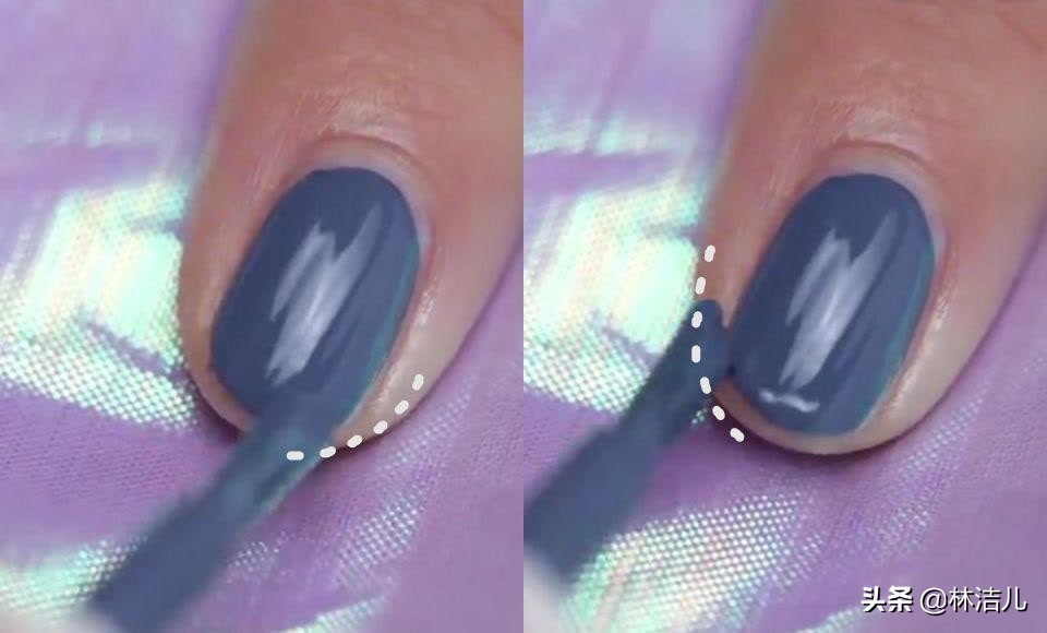 林允自己做美甲视频,林允美甲教程