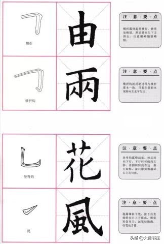 欧阳询楷书书法入门教程,欧阳询楷书基本笔画田英章