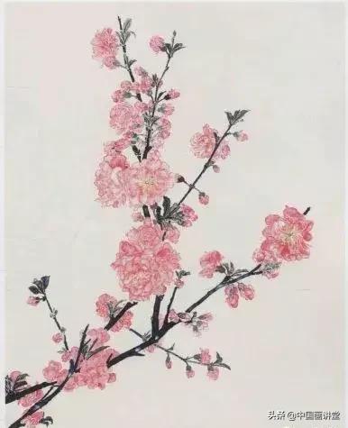 桃花国画画法,桃花的画法国画