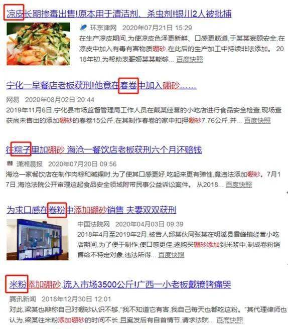 《舌尖上的安全》(12)——为害千年的传统食品添加物“硼砂”