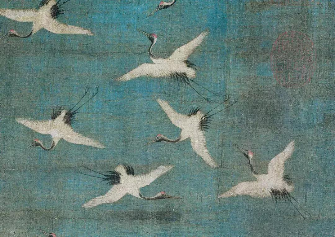 宋徽宗赵佶瘦金体瑞鹤图,宋赵佶瑞鹤图轴