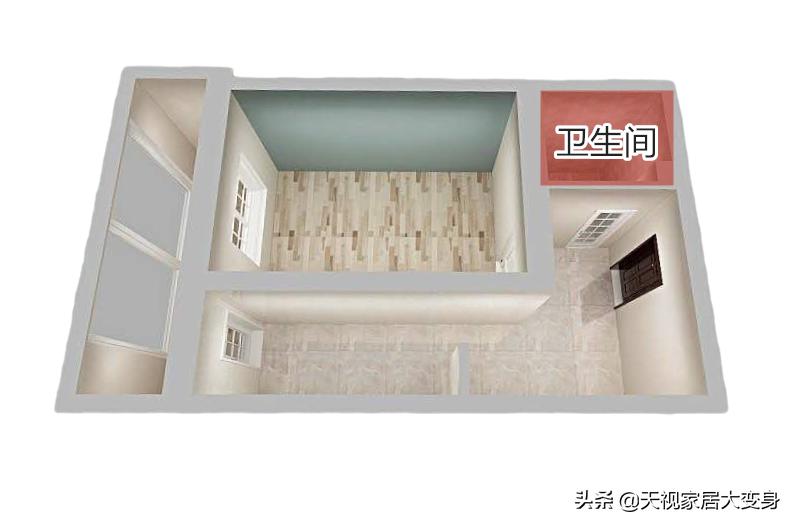 两室一厅卧室太小怎么改造,13平的主卧怎样改成2个卧室