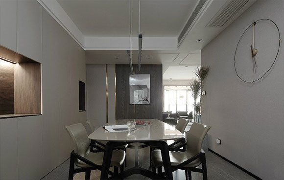 金属灰背景墙效果图,灰色装修风格现代简约电视背景墙