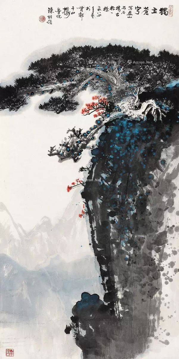 陈良宗山水画作品欣赏,陈家振山水画作品欣赏