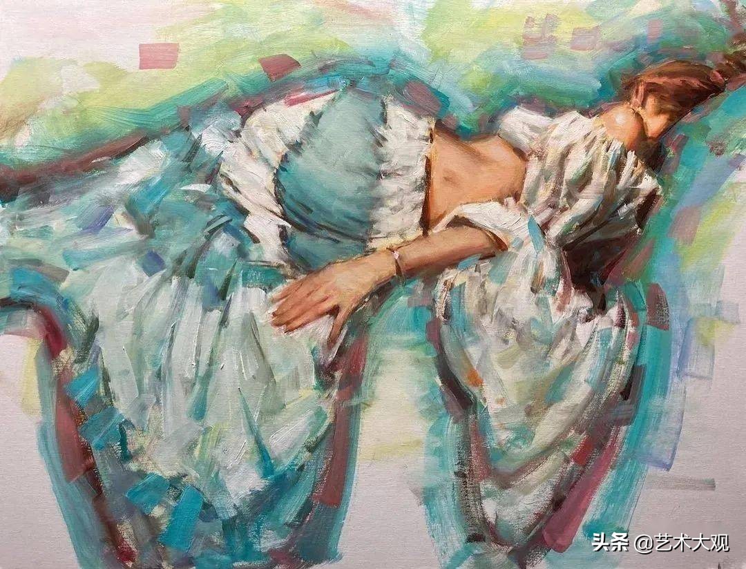 美国当代艺术家彼得亚当斯油画,美国画家凯文麦克弗森风景油画