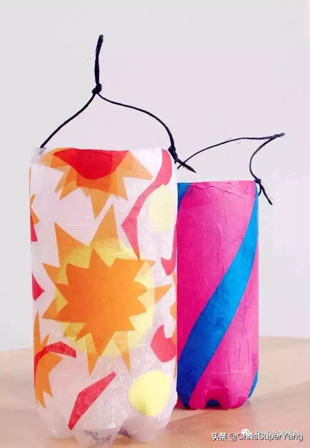 幼儿园小班元旦亲子手工立体灯笼,元旦亲子手工灯笼100种