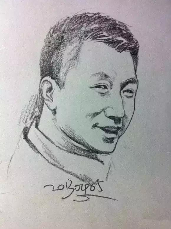 速写看一眼画一笔,用速写的方法画肖像画