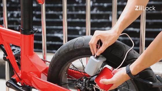 可伸缩单车锁,可折叠智能车锁