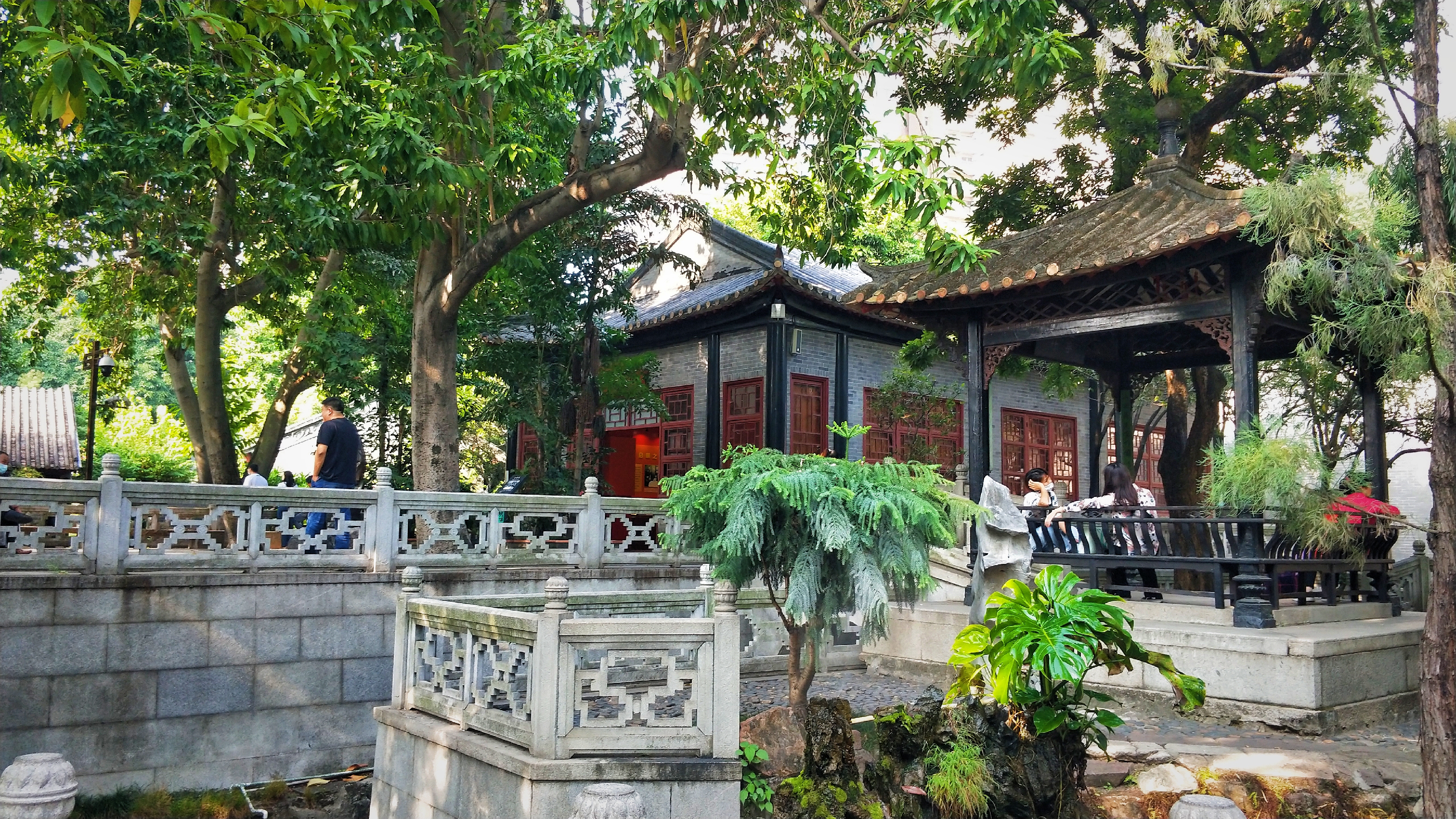 羊城八景彩色玻璃,顺德清晖园羊城八景图片