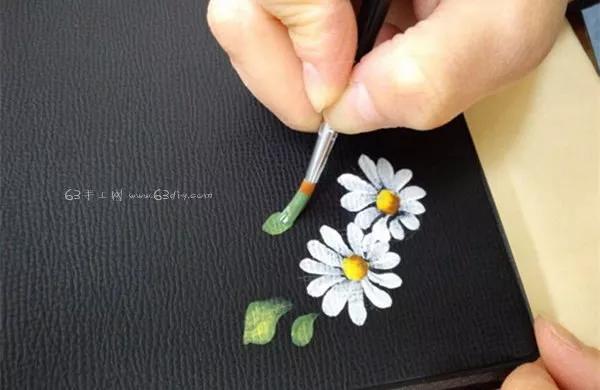 油画风小雏菊手绘茶具,手绘小雏菊整套茶具