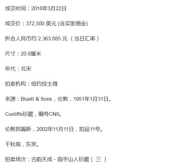 宋代耀州窑真品古董,宋代耀州窑可以拍卖吗