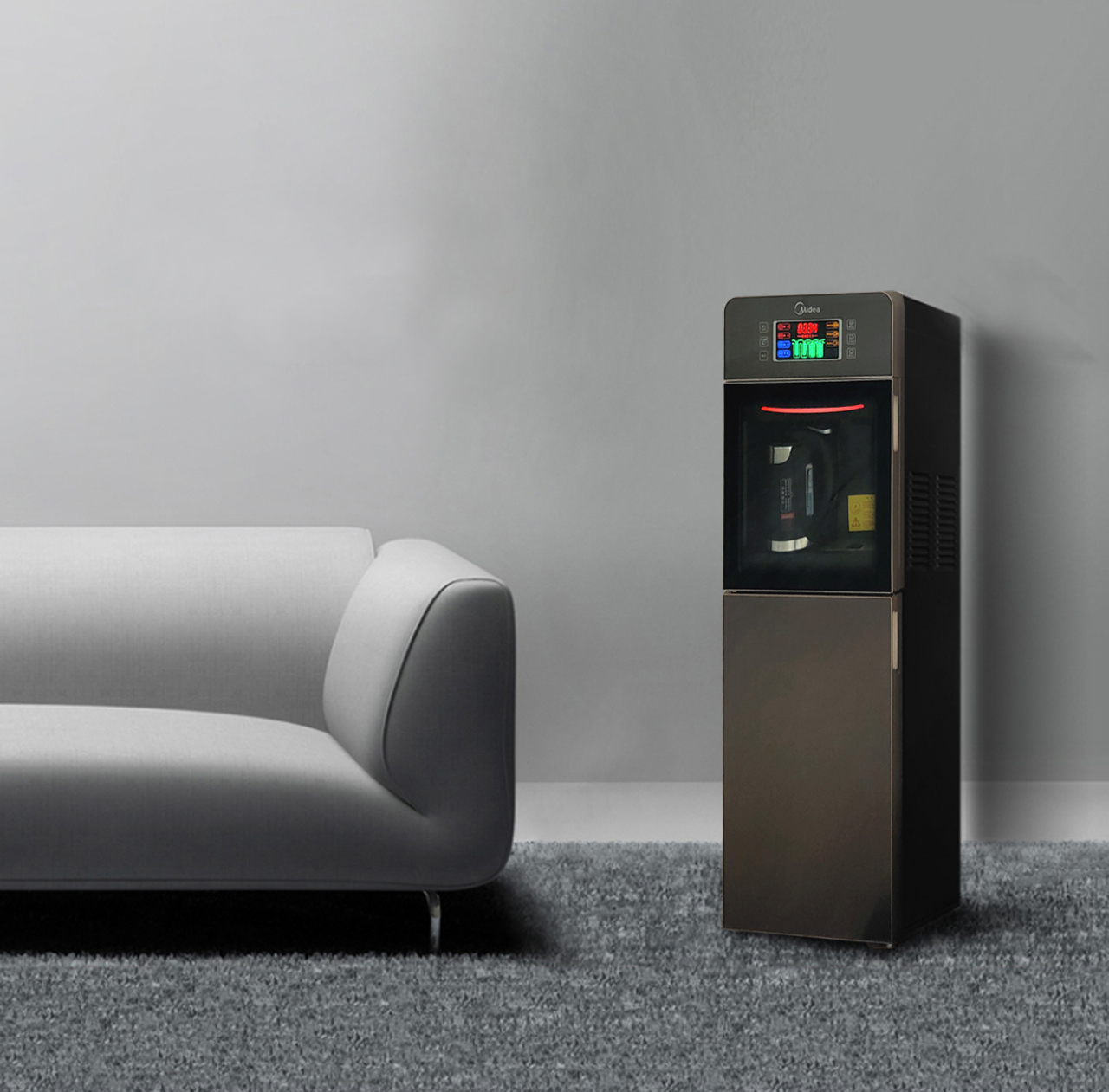 美的饮水机家用全自动智能净水器,美的节能环保饮水机