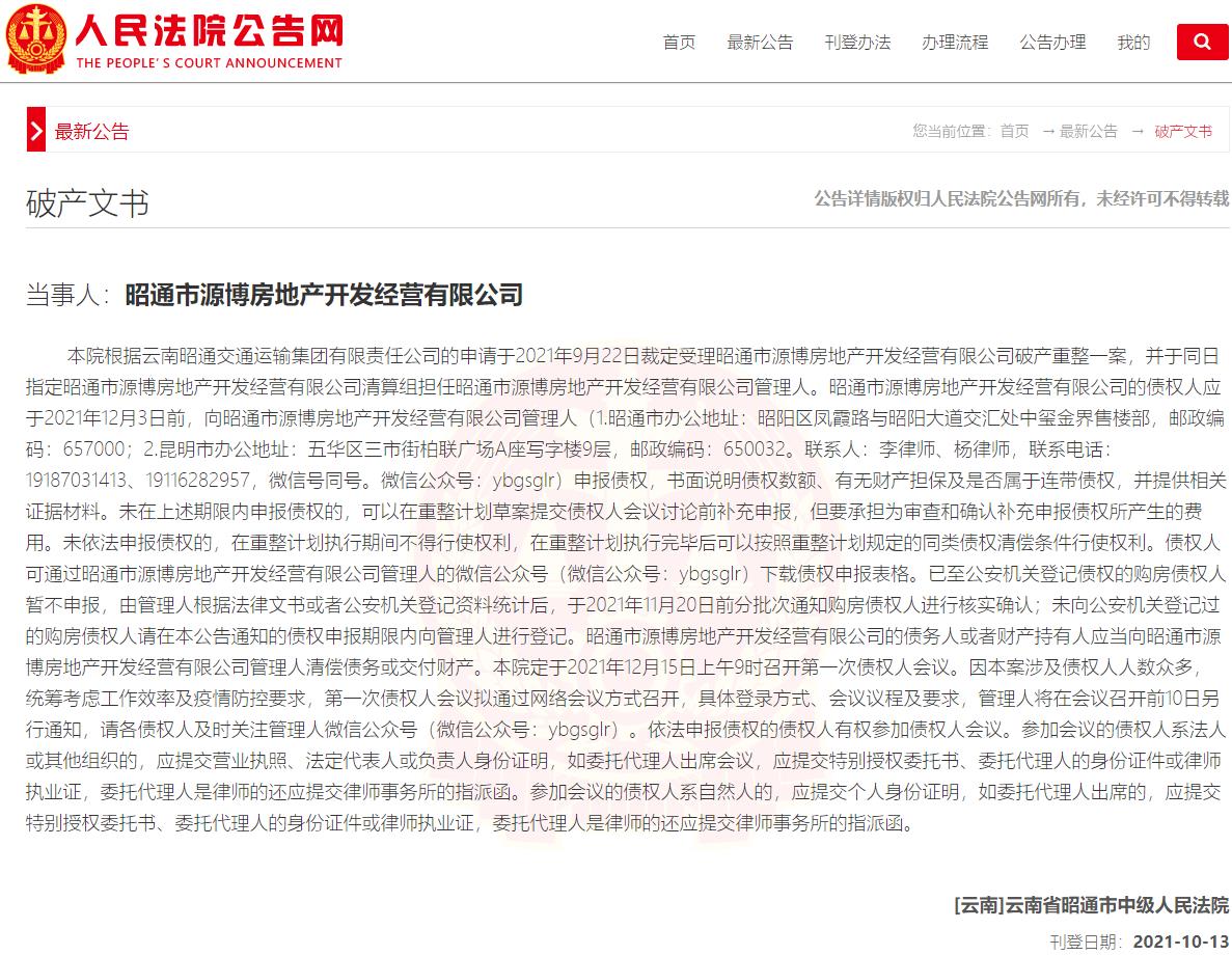 昭通昭阳区烂尾楼盘有多少,昭通房地产公司破产重整