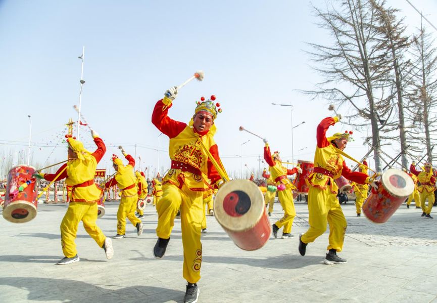 2022年兰州新区社火闹元宵,兰州新区社火闹元宵