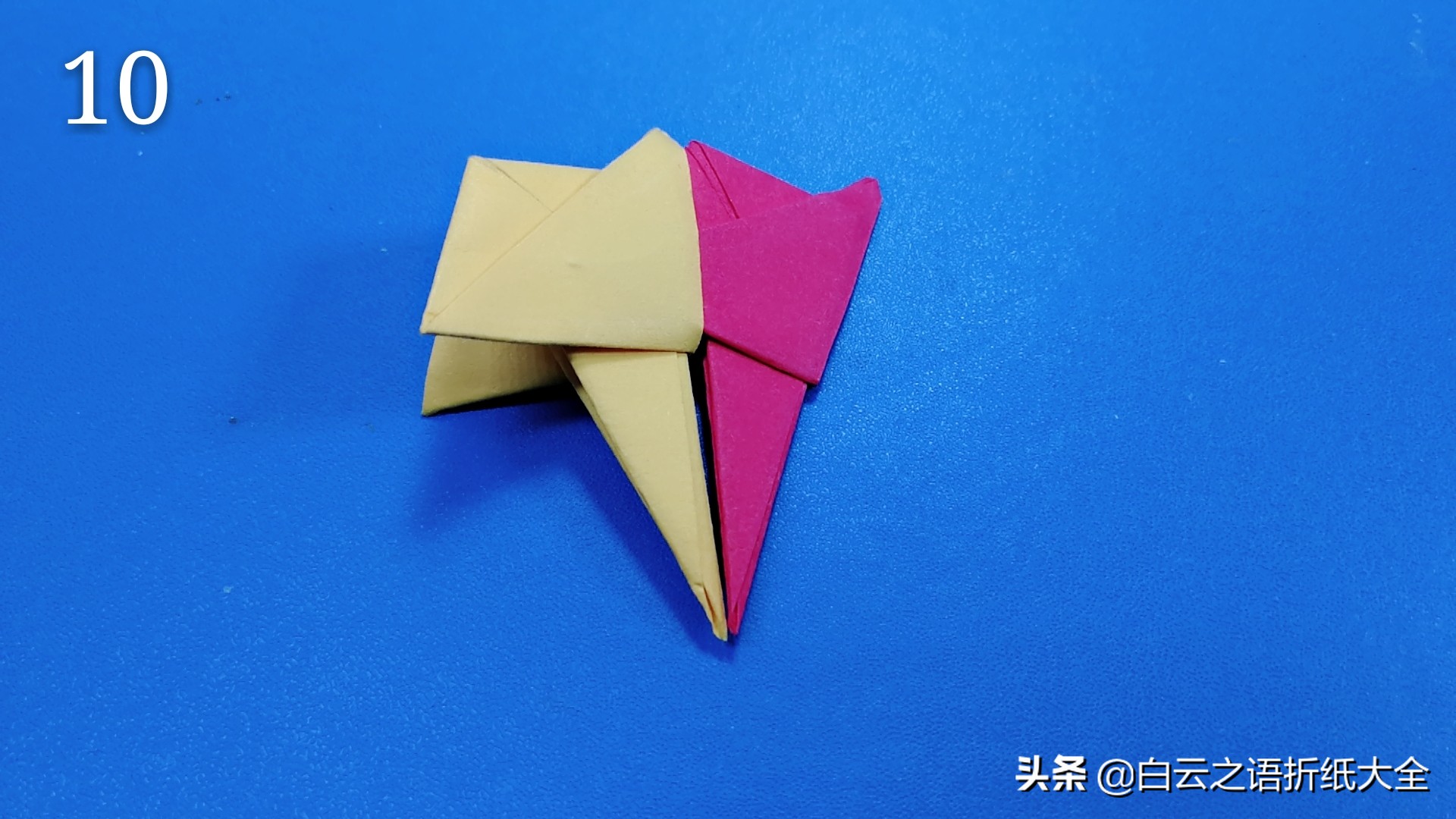 折纸棒棒糖的折纸步骤,可以变形的彩虹棒棒糖折纸慢动作