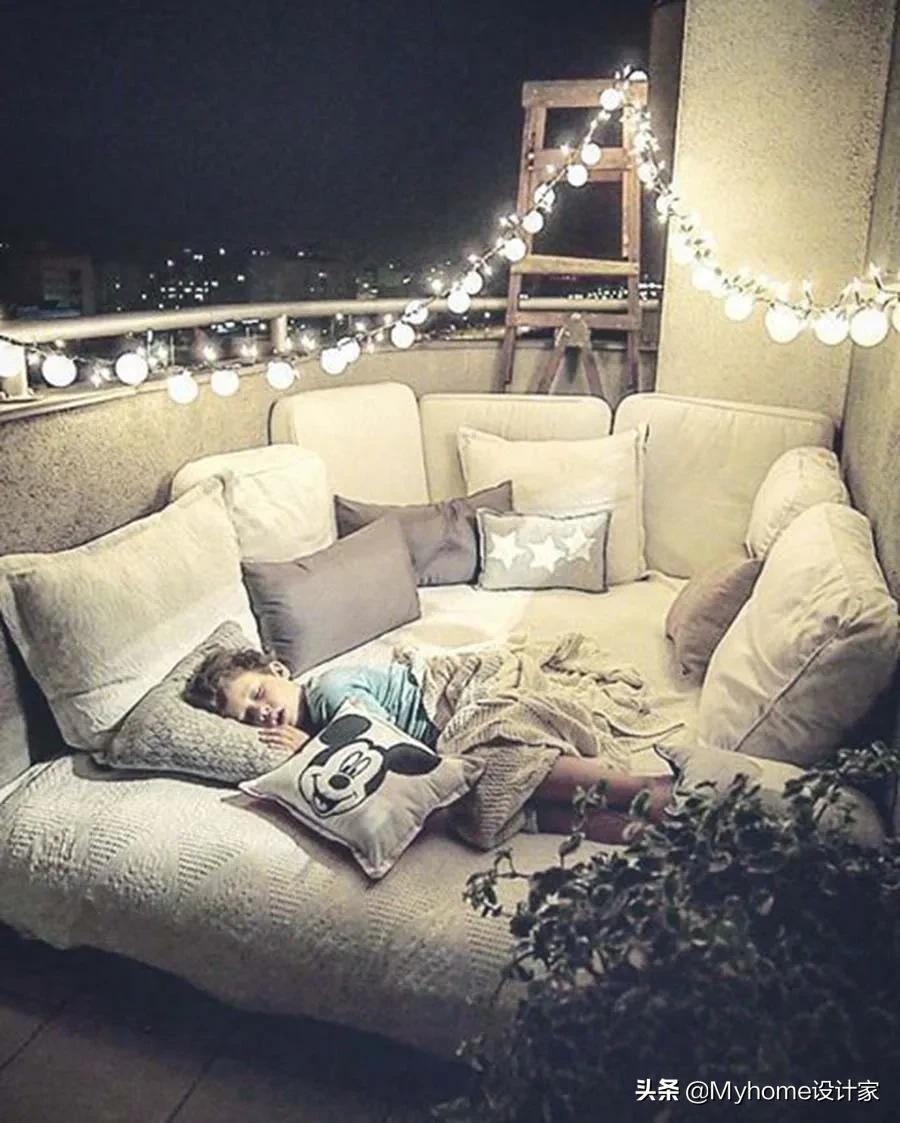 设计师家高颜值阳台极简设计,不靠墙大阳台怎么设计