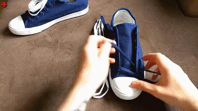 怎样让鞋子鞋带最好看,怎么样才能让鞋带系得更好看