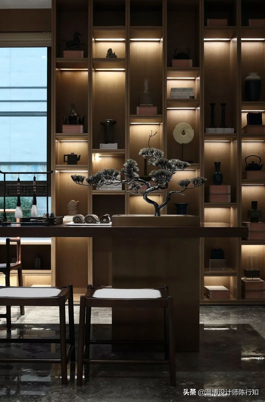 三居室新中式风格设计实景,轻奢新中式房屋设计装修风格