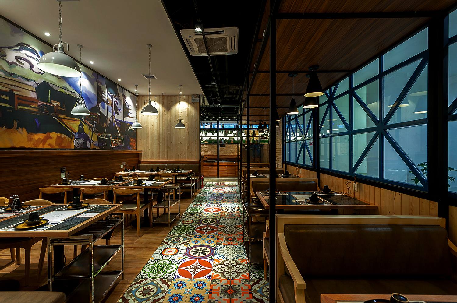 羊肉餐厅设计,烤全羊餐厅设计效果图