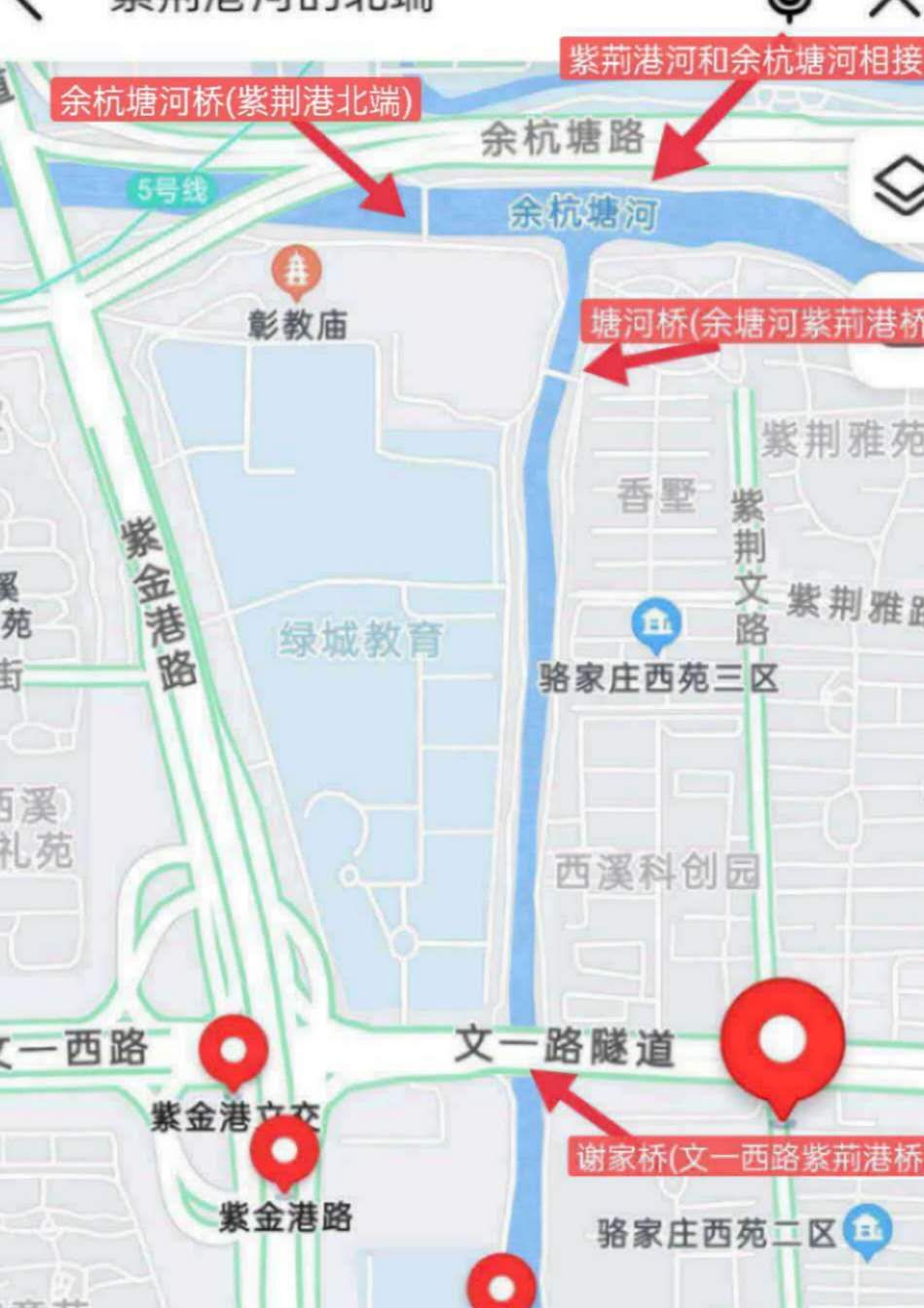 紫荊港源紫荊花紫荆港河穿八桥绿道两岸垂钓人双手活柯野生甲鱼