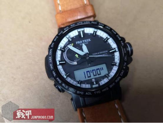 casio卡西欧户外登山运动表,卡西欧七年电力复古手表橙色测评