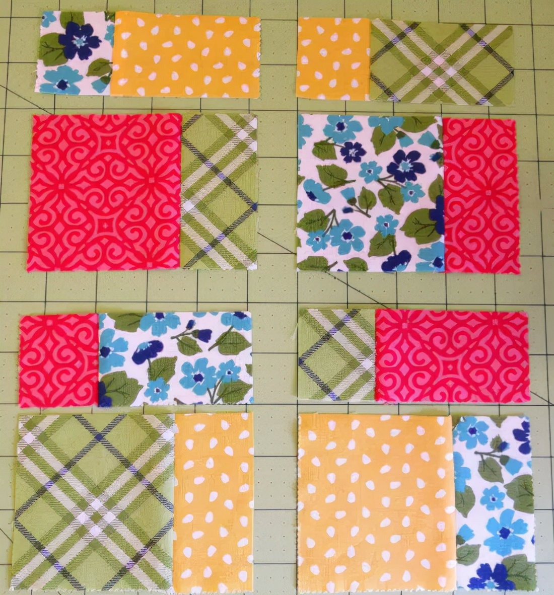 最简单的拼布被的方法,如何用碎布做成成品布