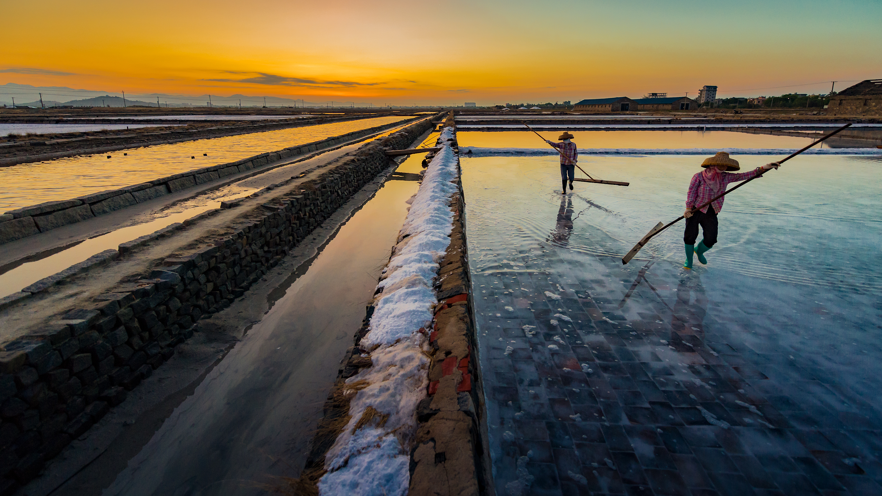 看日出海盐,看日出视频盐池
