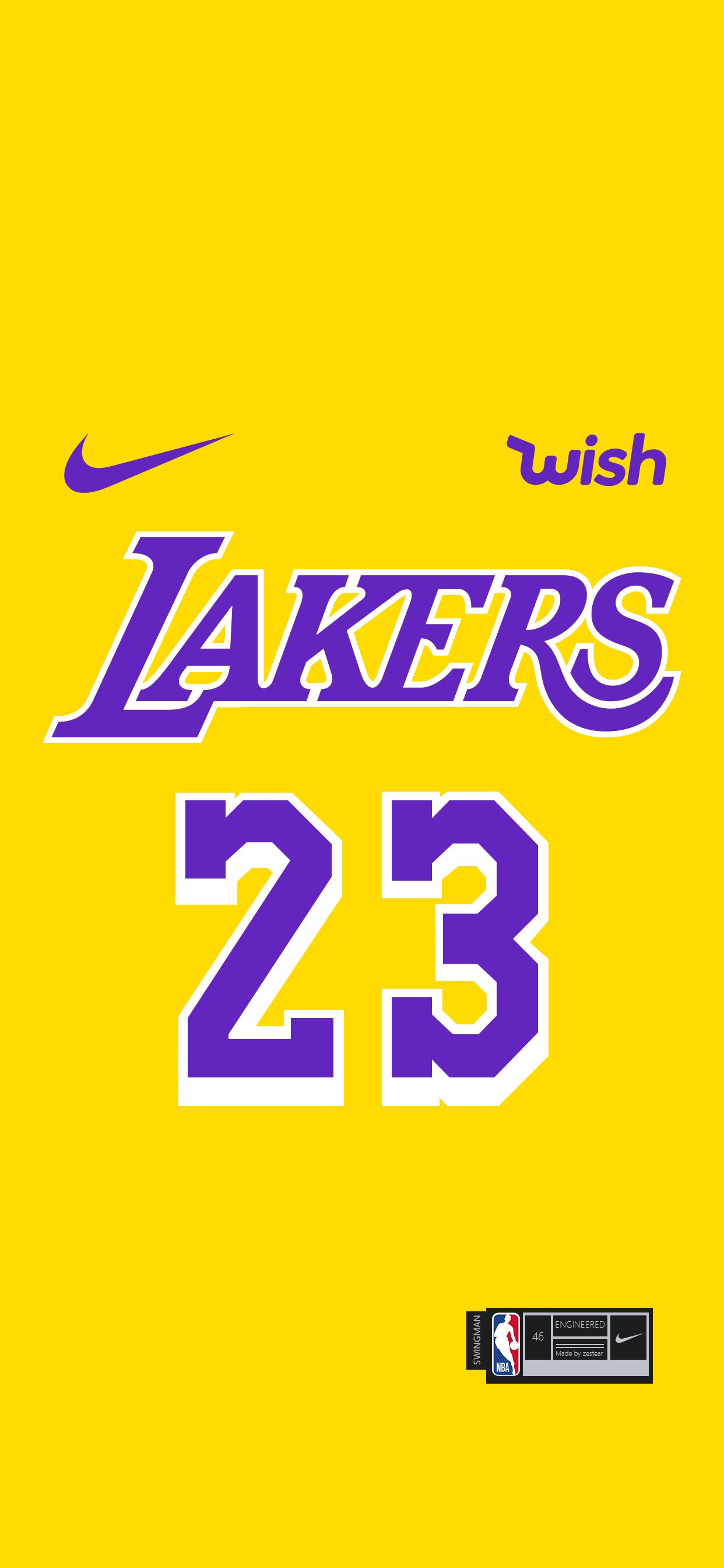 【NBA壁纸控】珍藏了多年的湖人球衣壁纸，你想要吗？