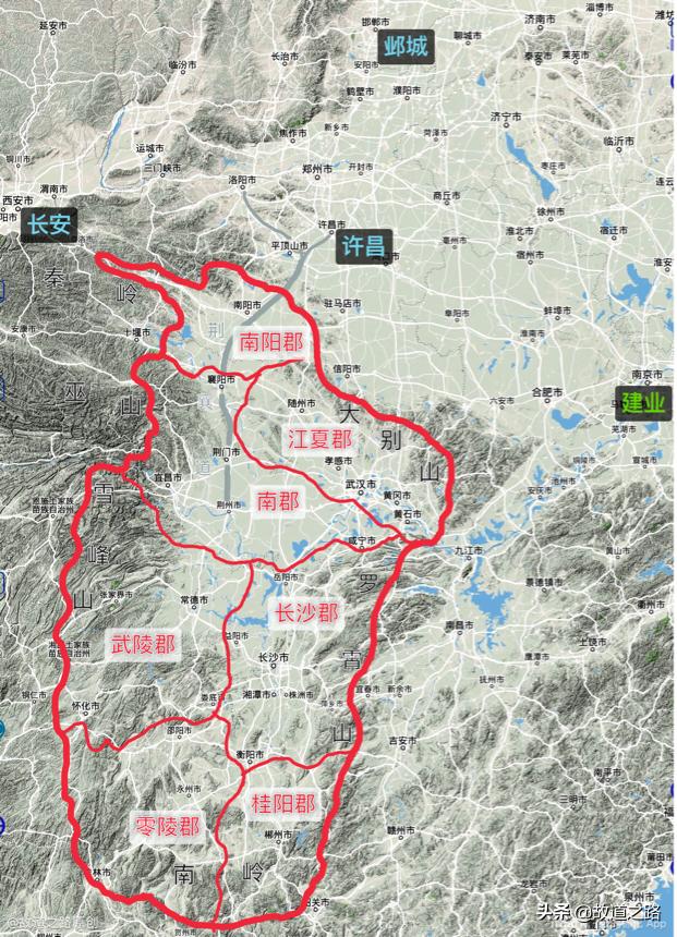 赤壁之战荆州四郡,赤壁之战之前的正史