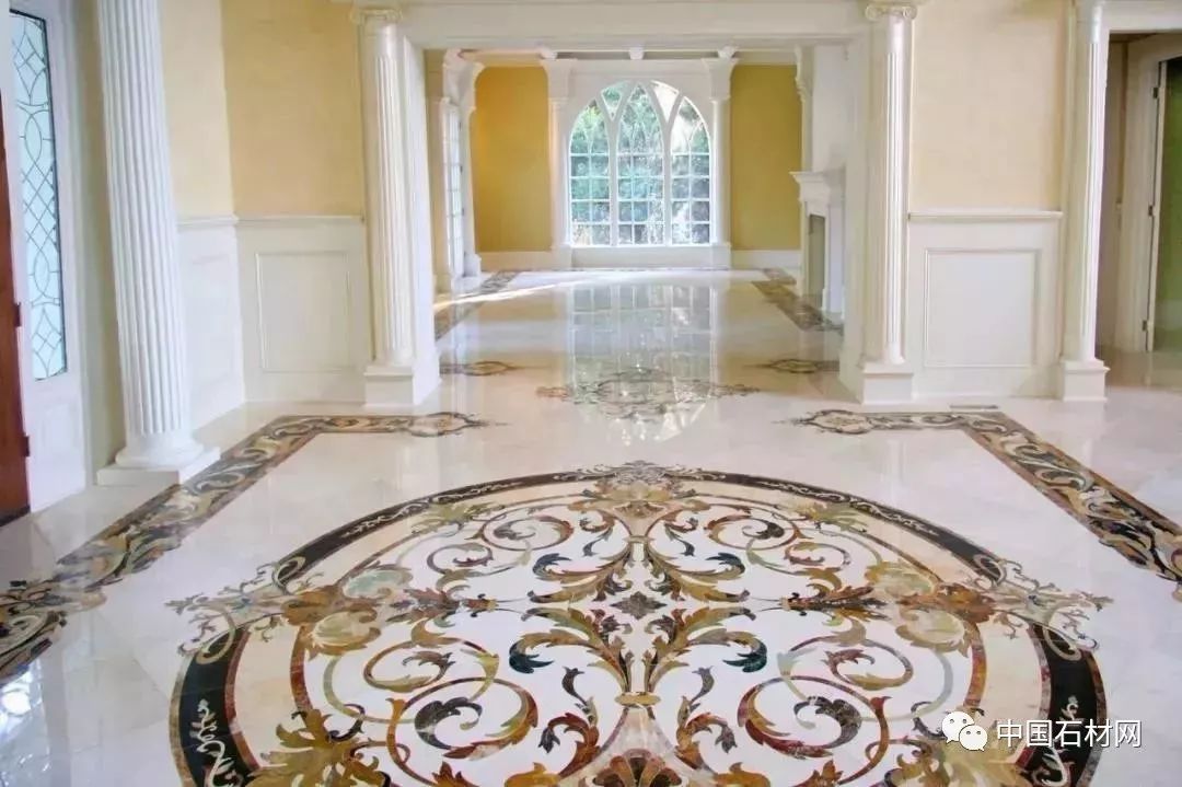 中式别墅石材水刀拼花图册,顶级石材水刀拼花