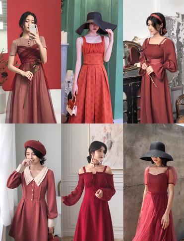 最惊艳的小红裙,女孩子一定要拥有的小红裙