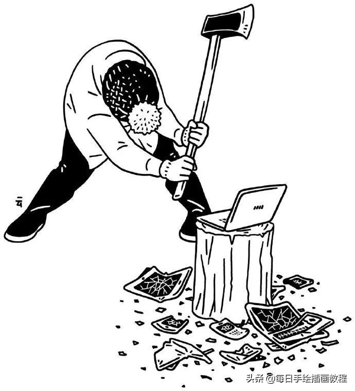 日本大师画插画,日本风格诡异插画