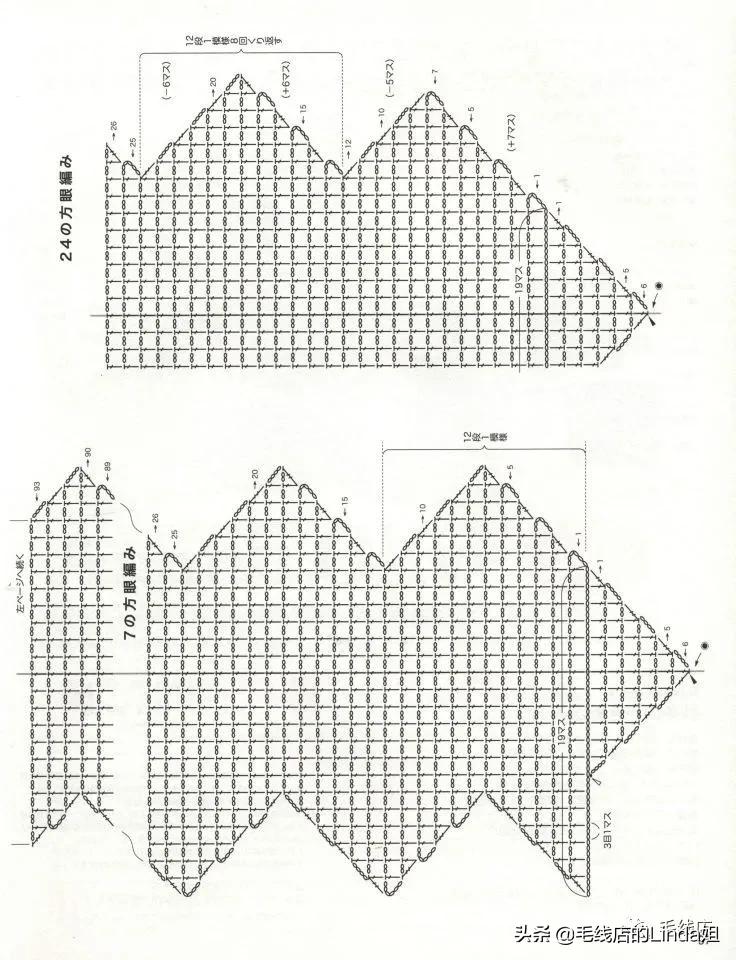 最新快速围巾披肩钩针图解,大红披肩围巾织法图解