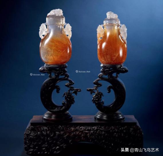 黄水发晶精品,绿发晶艺术品珍藏品图片