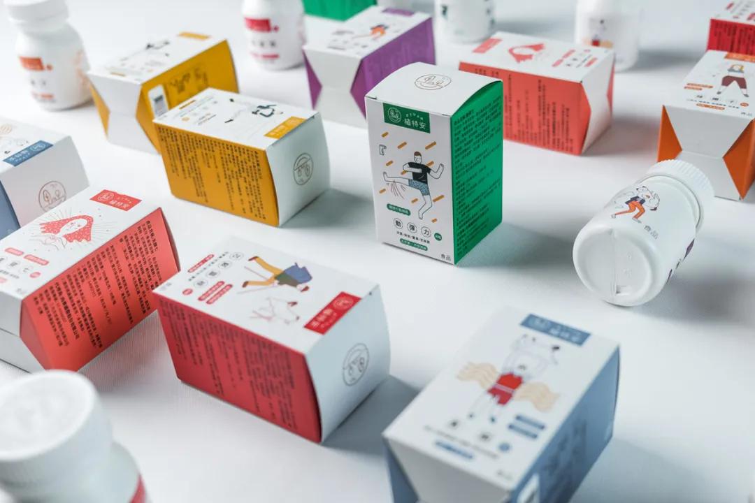 养生保健套盒设计,保健品延缓衰老的包装设计