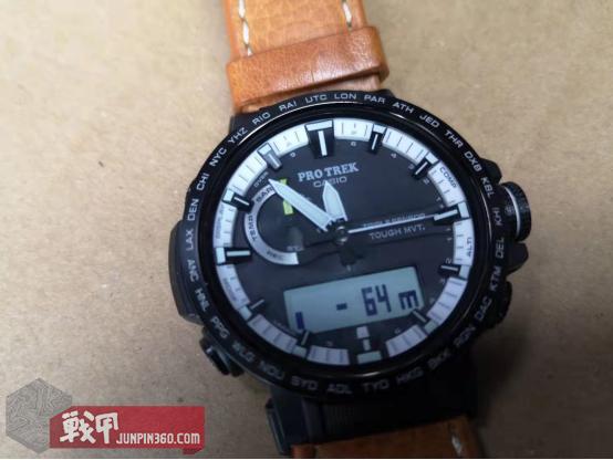 casio卡西欧户外登山运动表,卡西欧七年电力复古手表橙色测评