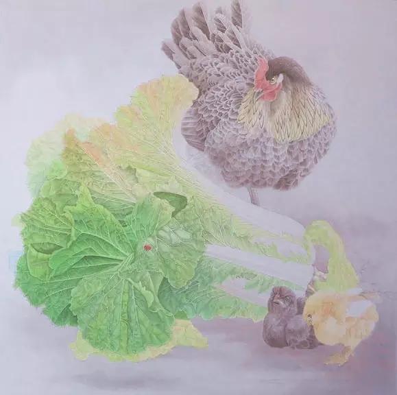 画白菜技法,3d白菜画