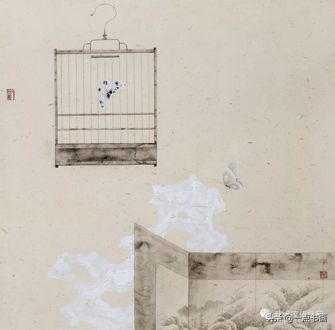 这位画家喜欢画鸟笼子，啥意思？