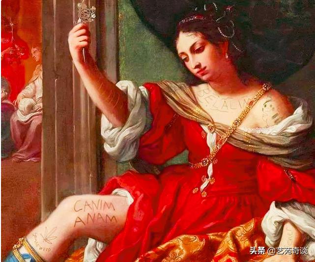 用自己的嘴恶搞世界名画,世界名画搞怪版100幅