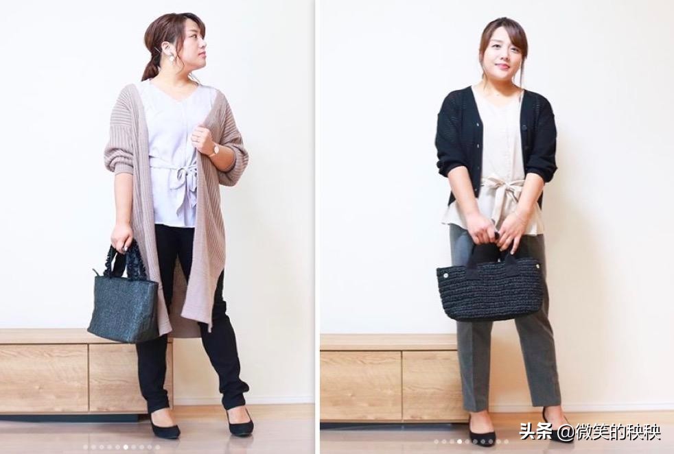 贴心实用的日本“基础穿搭”示范，大码女人照着穿，好看又省钱