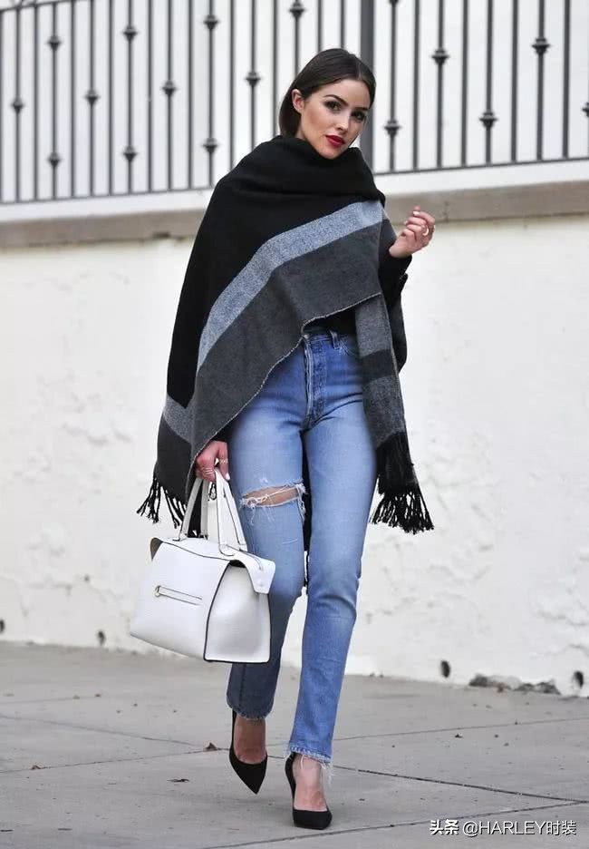 秋冬围巾超好看又时髦的系法,紫小妮秋冬围巾八种系法