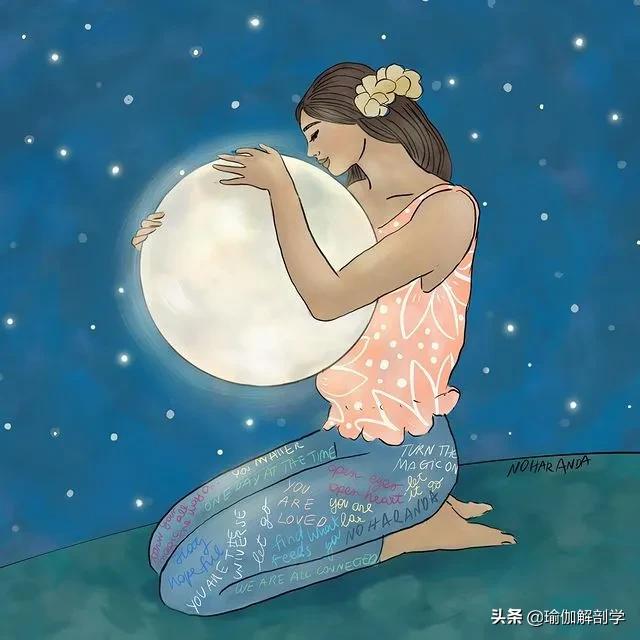 ins瑜伽漫画图片,瑜伽小人唯美漫画