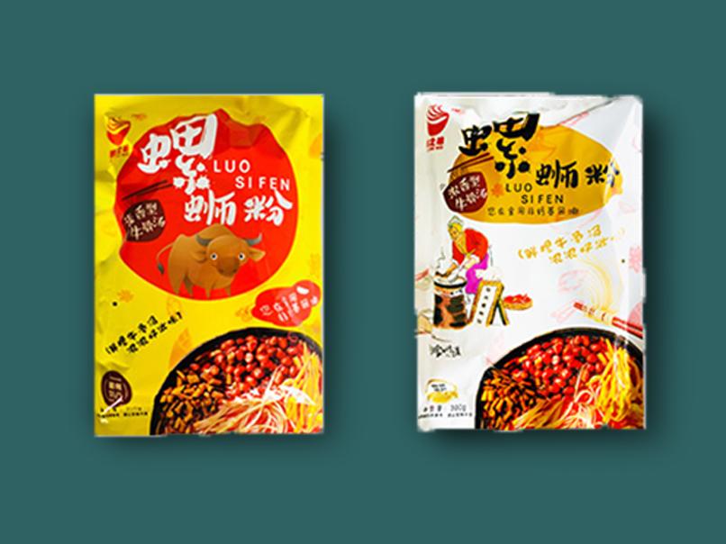 螺蛳粉包装设计效果图,特别好看的螺蛳粉包装