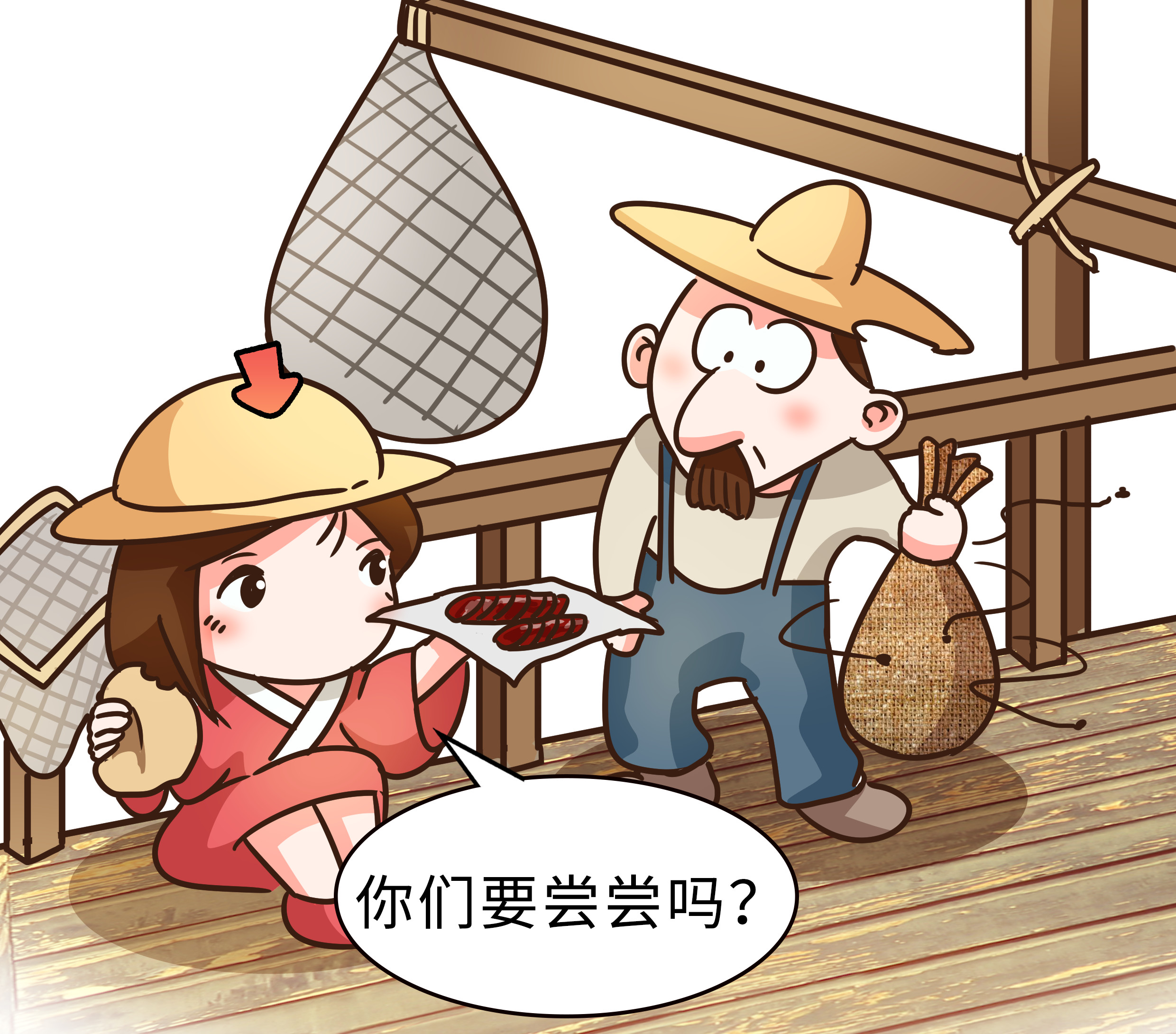 德国人对香肠爱得深沉，中国人同样对香肠欲罢不能（菲李漫画）