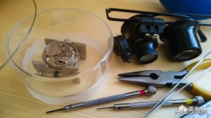 「大保健」男人的机械情怀——保养一支钉摆蓝游丝的手卷梅花