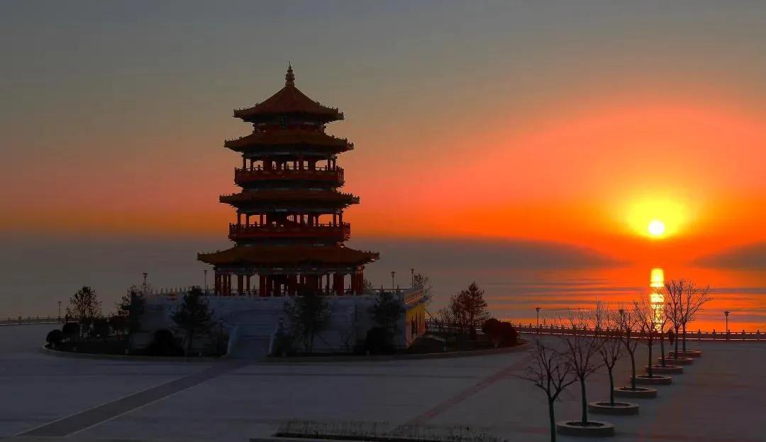碧海蓝天看湖景,碧海蓝天看辽宁锦州