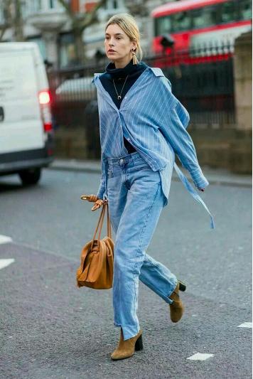 毛衣叠穿衬衫怎么穿更好看,毛衣衬衫叠穿搭配什么裤子