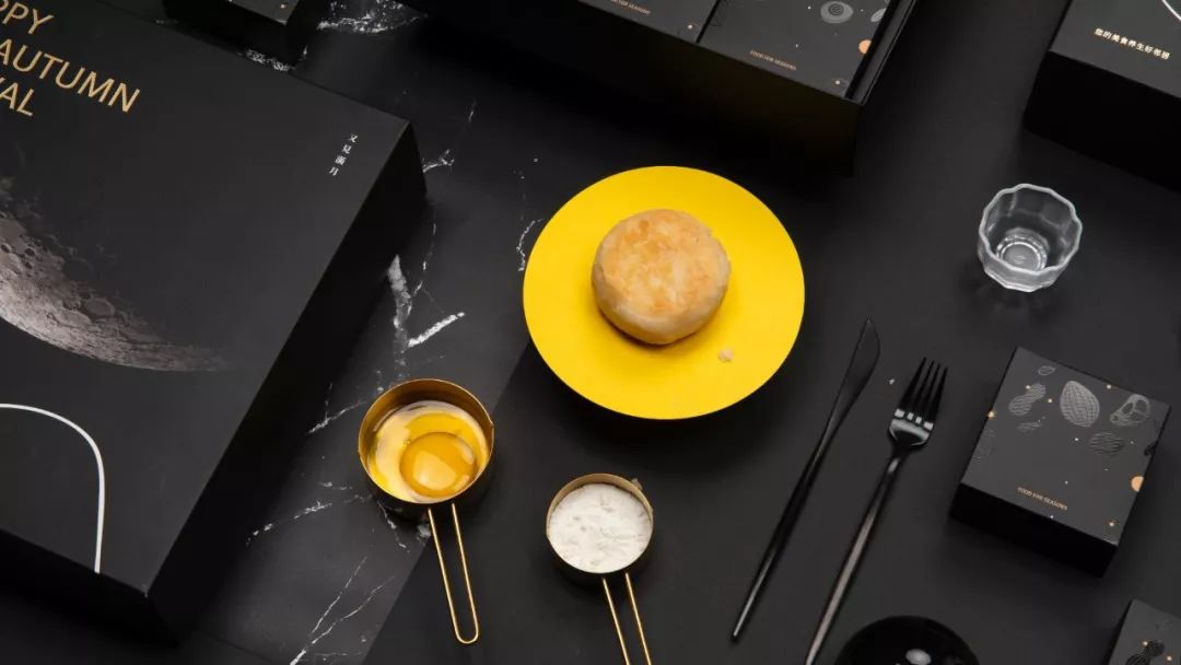 月饼礼盒港风包装设计图,白银月饼瓦楞纸礼盒包装设计